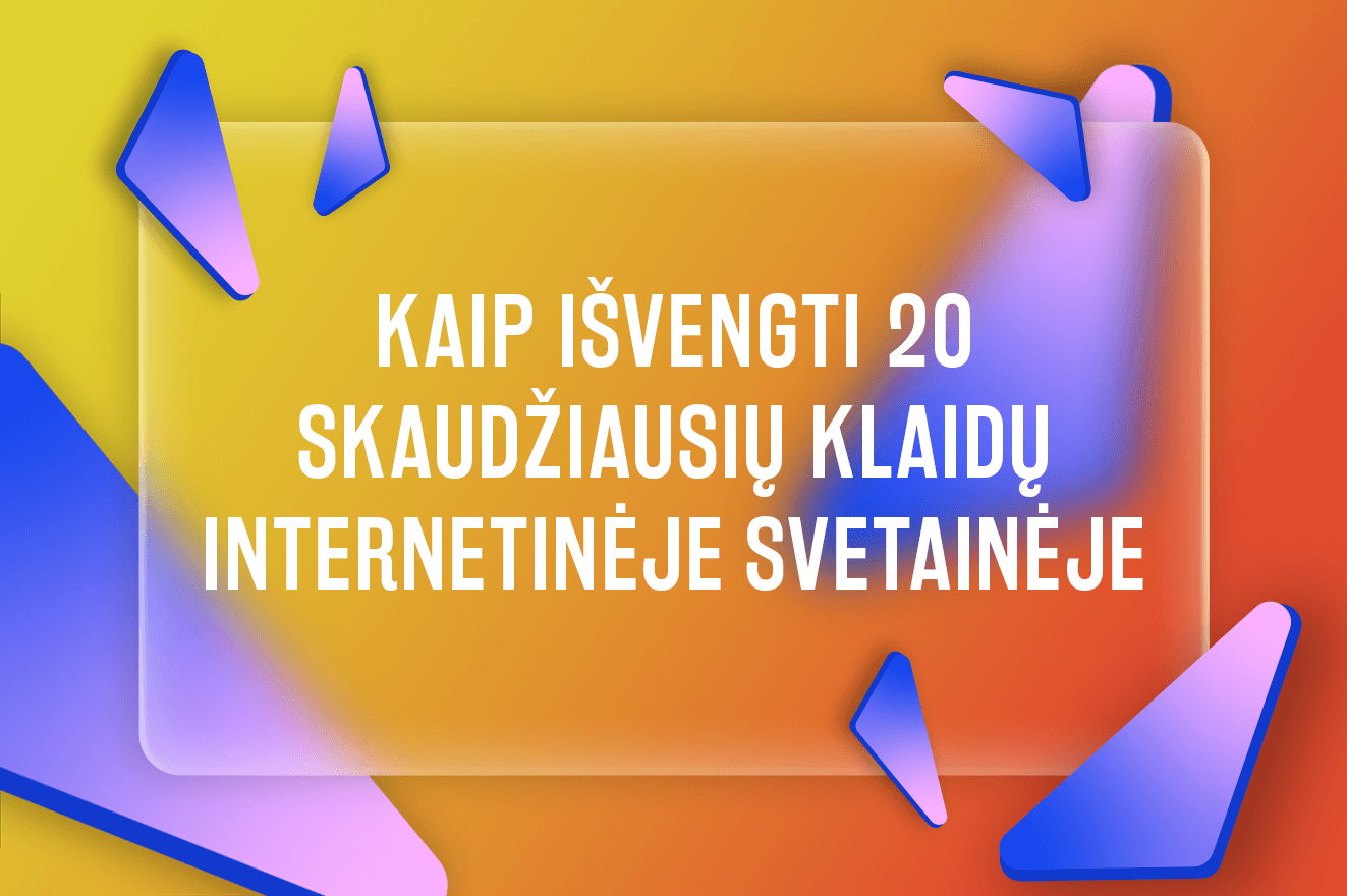 kaip isvengti klaidu internetine svetaineje 1