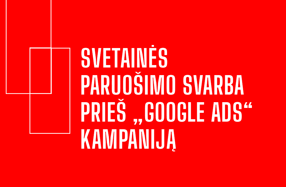 INT. Google Ads kampanija