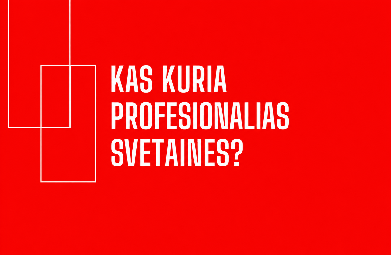 Kas kuria profesionalias svetaines